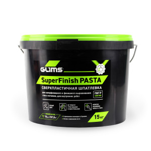 84511836 Шпатлевка полимерная суперфинишная Superfinishpasta 15 кг STLM-0051035 GLIMS
