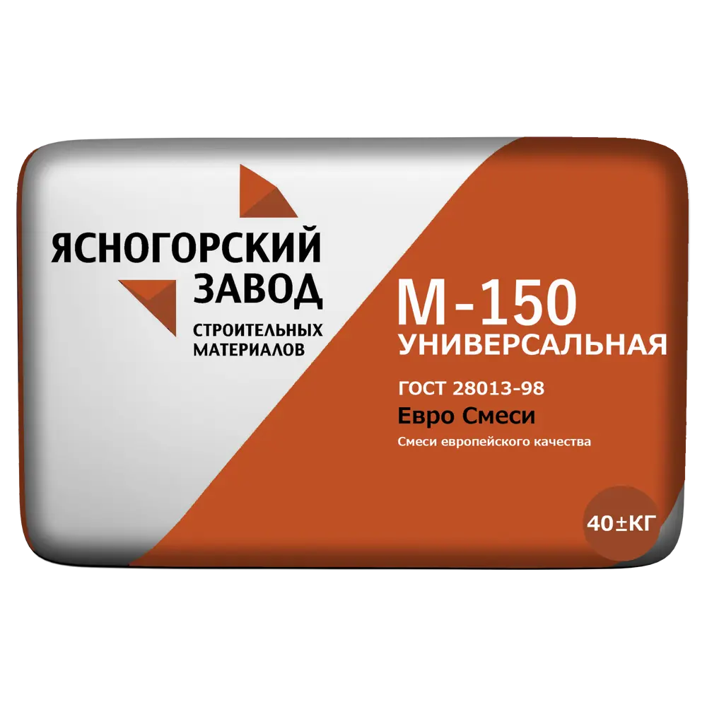 Смесь цементно-песчаная M150 (ЦПС) ЯЗСМ 40 кг 82762340 STLM-2164210 ЯСНОГОРСКИЙ ЗАВОД 