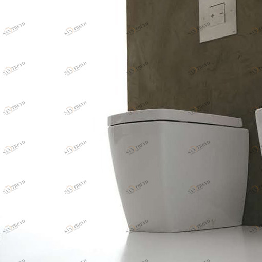 1901101 Приставной унитаз напольный Белый  X-Tre Италия Santreyd