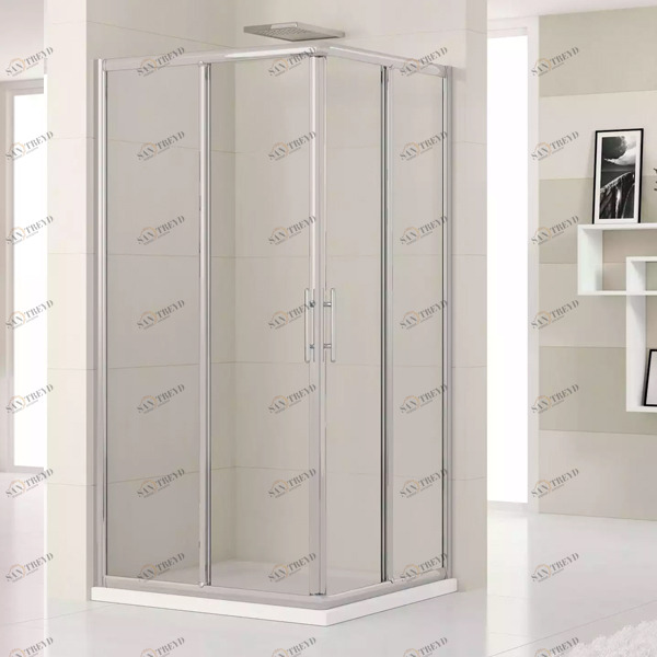 Душевой уголок 81x81 LUNES A Novellini LUNES с серебристым профилем LUNESA78L1BLUNESA78L1B