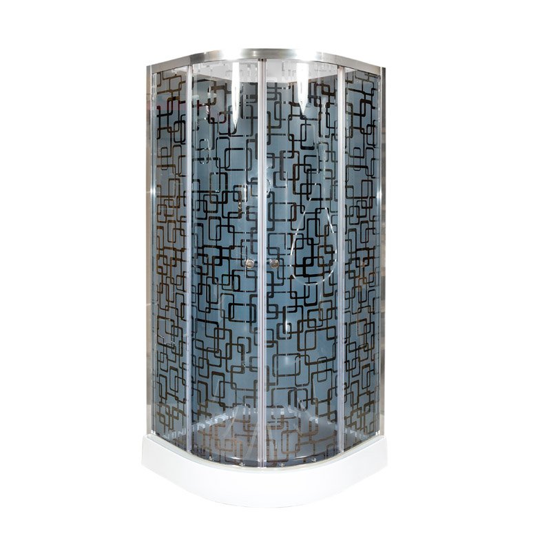 ЕМ1510 LED Душевая кабина DETO Серия EM BМ1590 N с гидромассажем BLACK - Вид №3