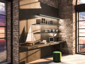 Алюминиевая полка со встроенным освещением