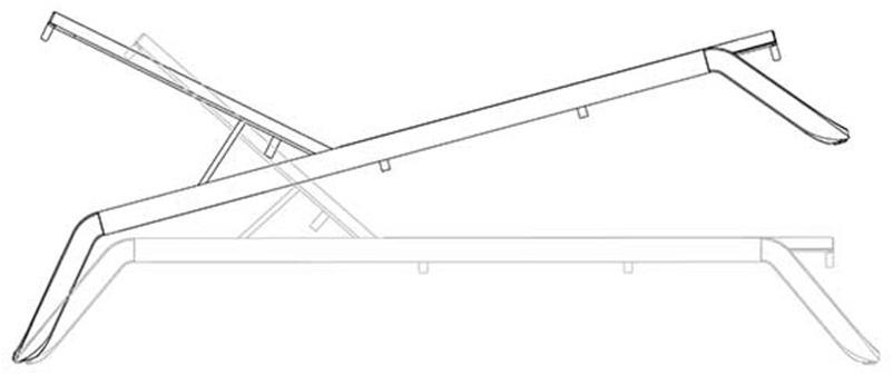 Ezpeleta Шезлонг из алюминия и phifertex® штабелируемый Vila Mu-vla00 - Вид №12