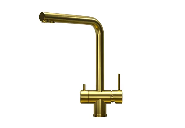 7011, ЗОЛОТО САТИН, СМЕСИТЕЛЬ КУХОННЫЙ GRANULA Kitchen Space 7011-ST43 - Вид №1