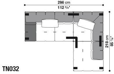 B&B Italia Модульный угловой диван из ткани Tufty-too sun-id-1506777 - Вид №16