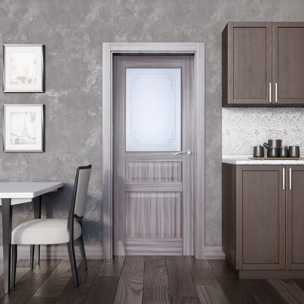 Дверь межкомнатная остеклённая Artens Мария 80x200 см цвет серый дуб 81933695 STLM-2092981  - Вид №4