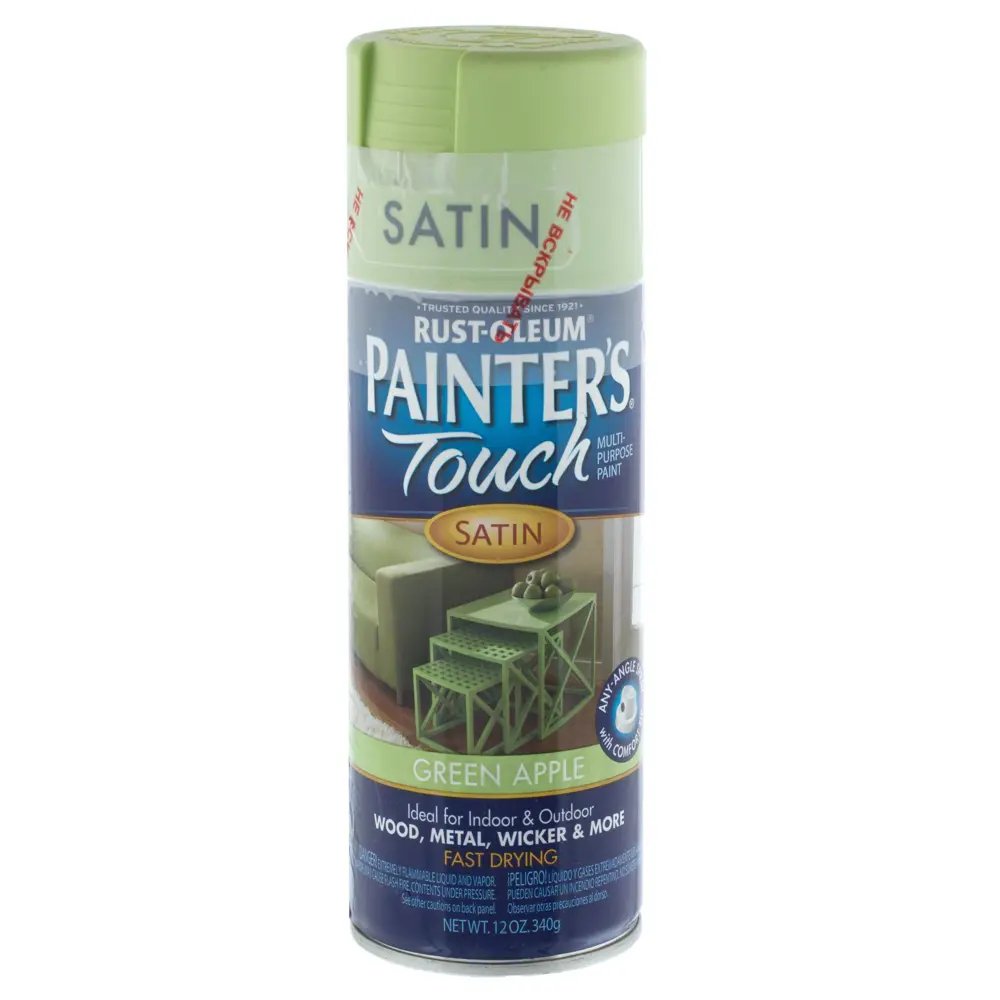 Краска аэрозольная Paint Touch полуматовая цвет зелёное яблоко 340 г 13557000 STLM-2147369 RUST-OLEUM 