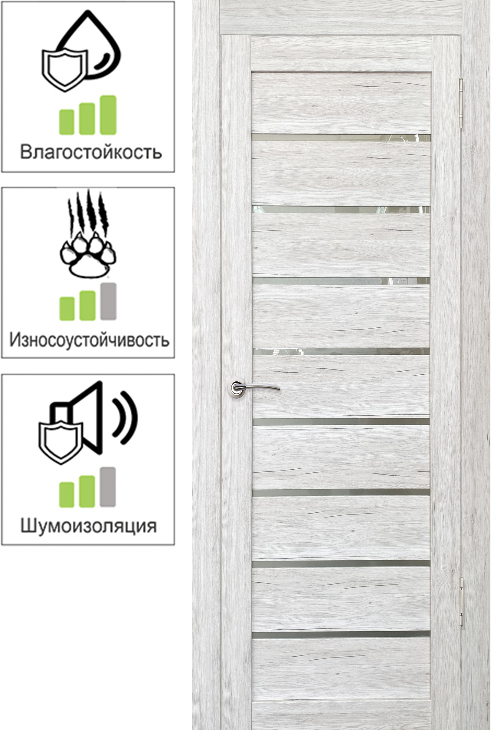 83118864 Дверь межкомнатная Тиволи остеклённая ПВХ ламинация цвет рустик серый 80х200 см (с замком и петлями) STLM-0039140 МАРИО РИОЛИ
