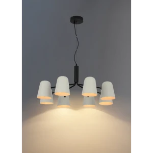 Люстра подвесная Talica 8 ламп 24 м² цвет черный/белый