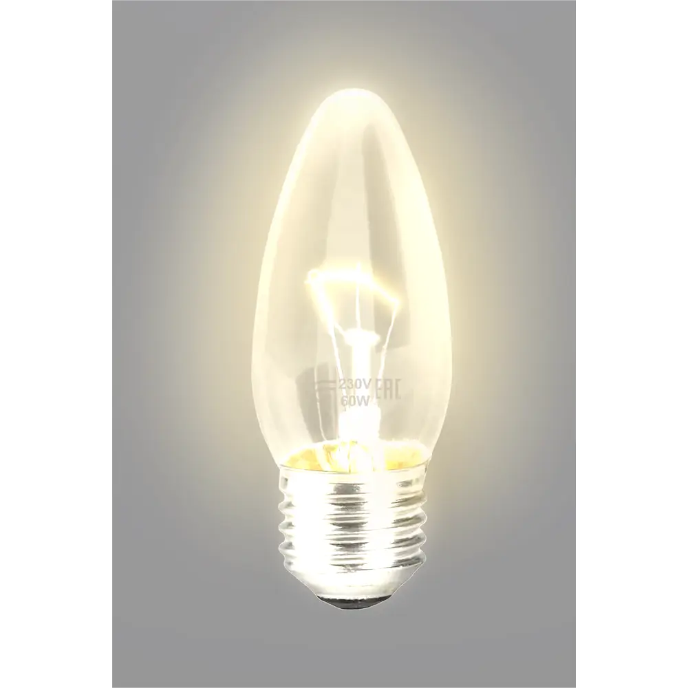 BELLIGHT Лампа накаливания E27 свеча 60Вт теплый свет для уютного интерьера 82895027 STLM-1526725 - Вид №2