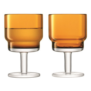 G1547-08-835 Набор из 2 бокалов для вина utility, 220 мл, охра LSA International