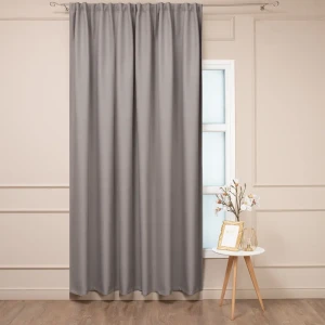 Штора готовая AMORE MIO бежевая рогожка 200×280 см для спальни 89433197