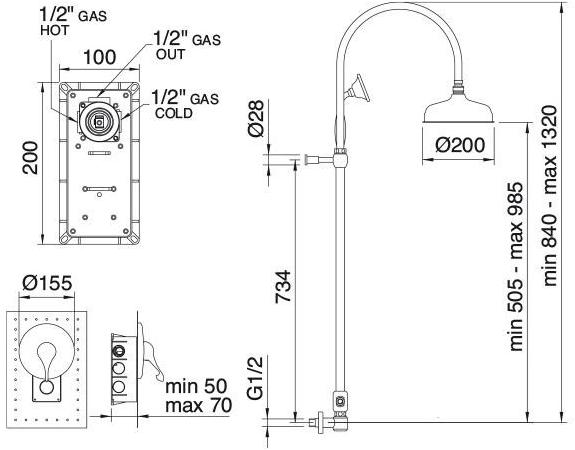 Rubinetterie Treemme Piccadilly  2117  - Вид №2