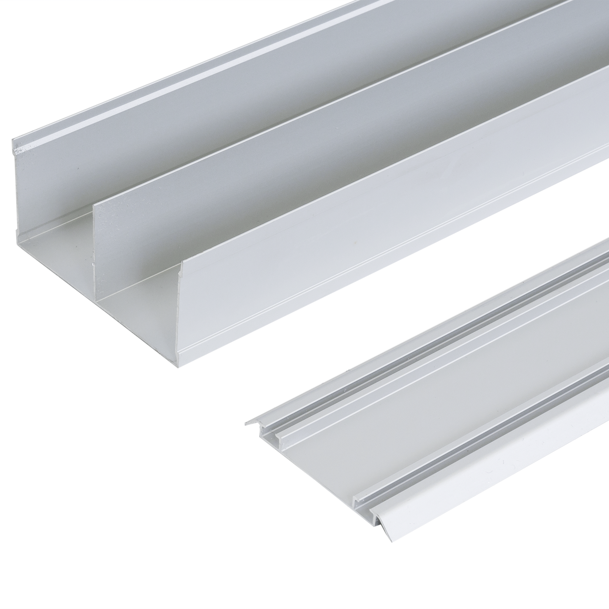 Spaceo: Направляющие для дверей-купе 266 см матовое серебро 82109762 STLM-0019232