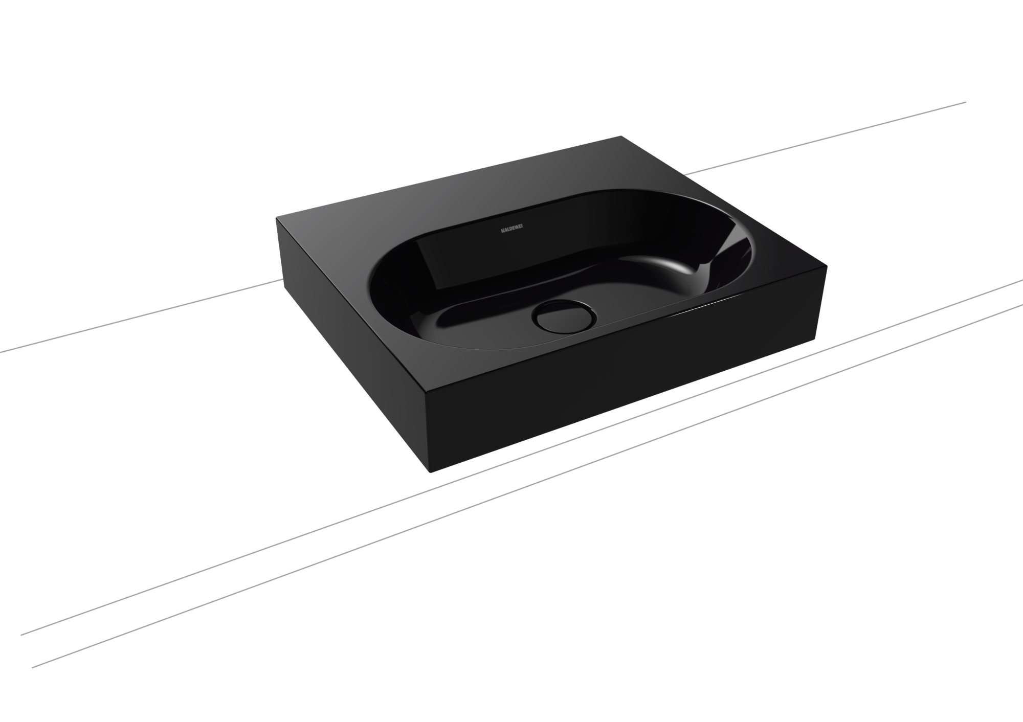 Умывальник KALDEWEI Сталь эмалированная 3057 178 черный 30573083178 