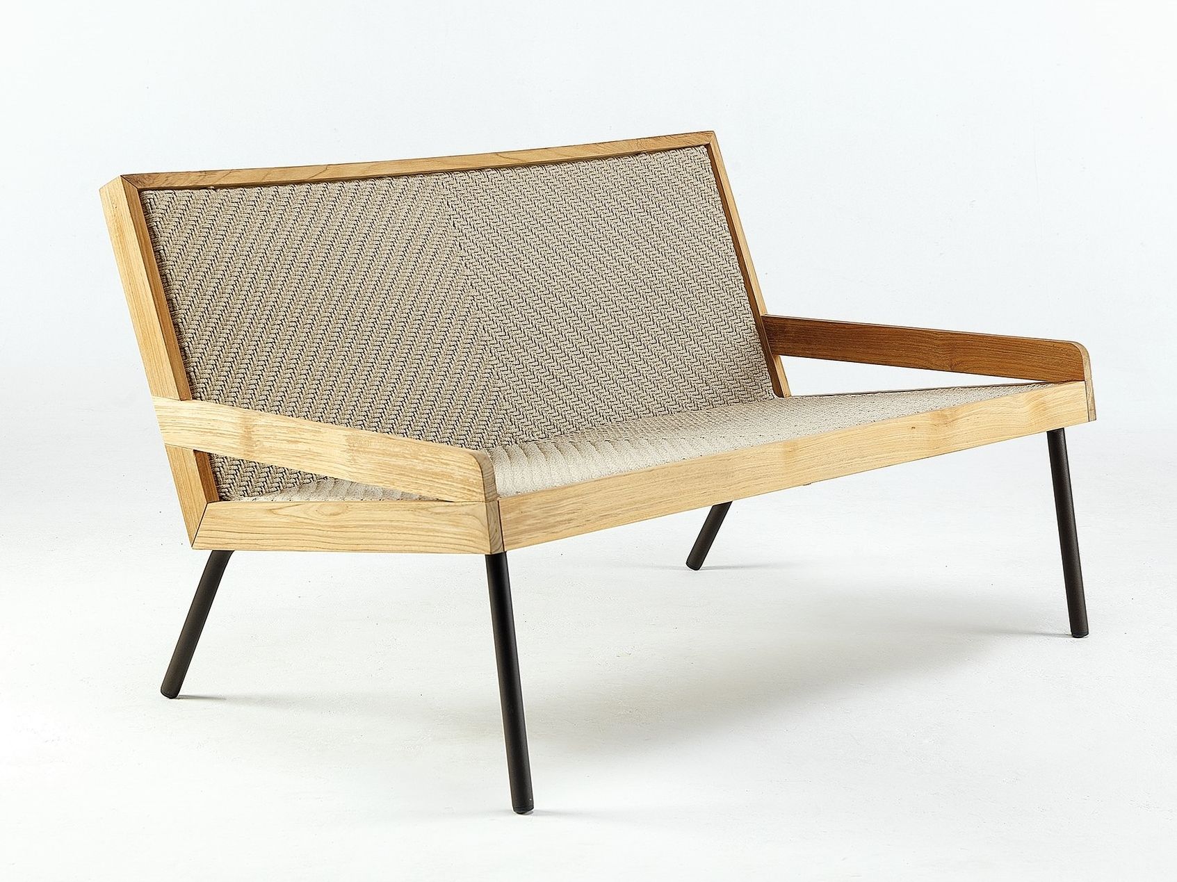 2-местный диван из тика и полипропиленовой веревки Ethimo открытый ARCH-00003767 - Вид №4