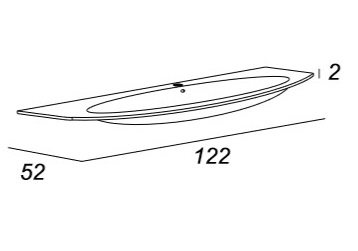 Мебель для ванной CEZARES EDEN 122 Grigio natura - Вид №5