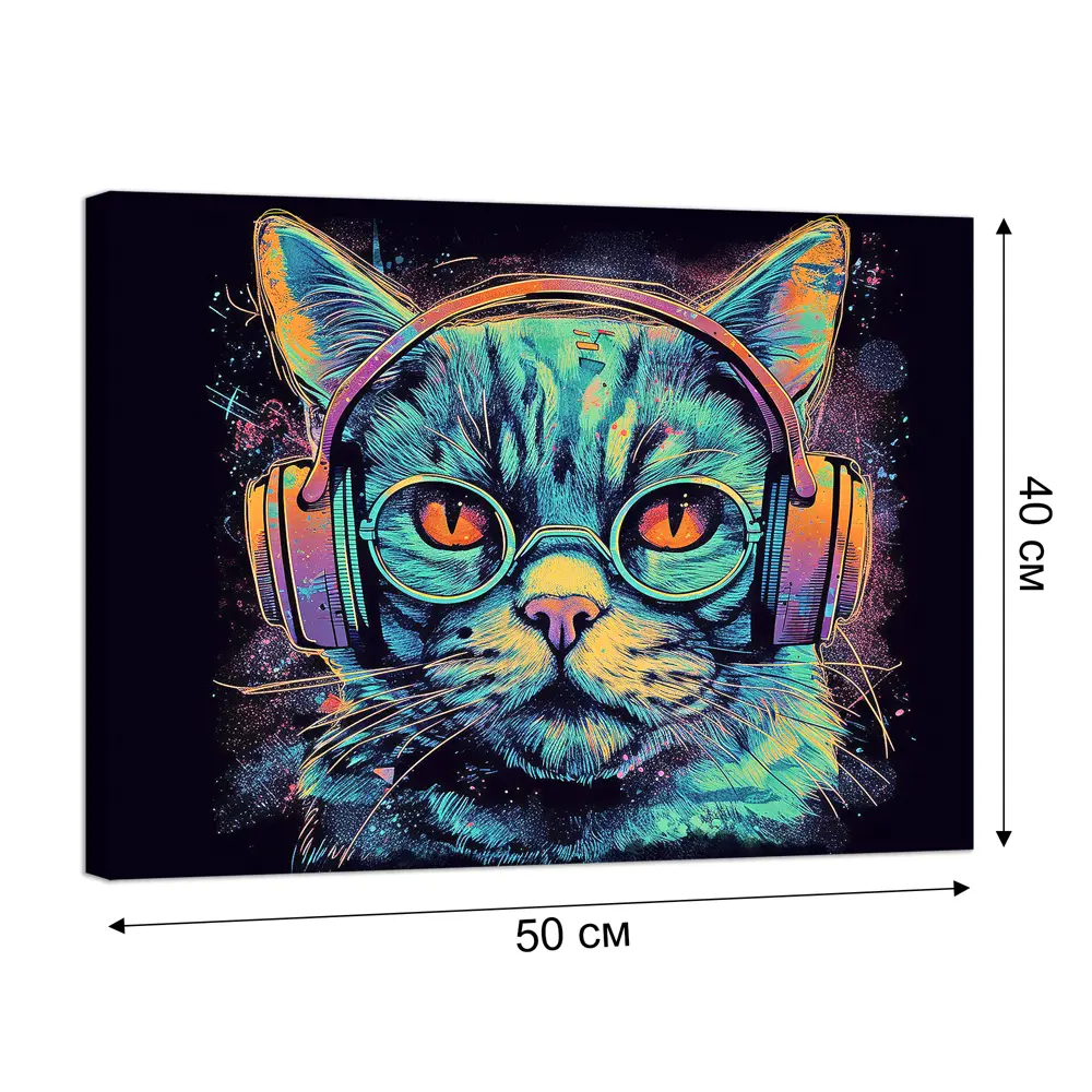 Картина на холсте Постер-лайн Меломан 40x50 см STLM-2002677 - Вид №1