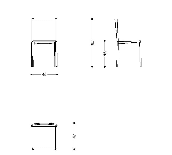 Штабелируемый стул для ресторана LAMM HIT ARCH-00050768 - Вид №15