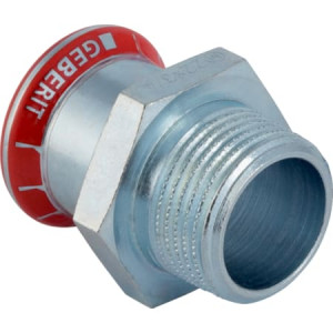 21704 Переходник Geberit Mapress из углеродистой стали, с наружной резьбой Geberit