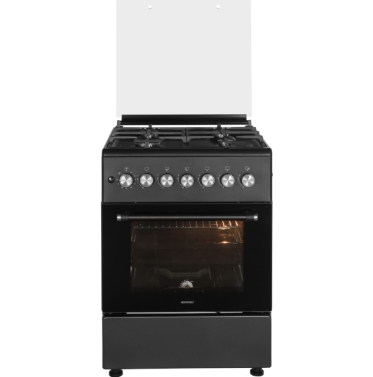 9016715 Газовая плита NORDFROST GG 6064 Gd черный STDN-0069382