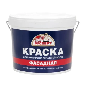 91829214 Краска фасадная Эксперт матовая цвет белый 7 кг STLM-1359175