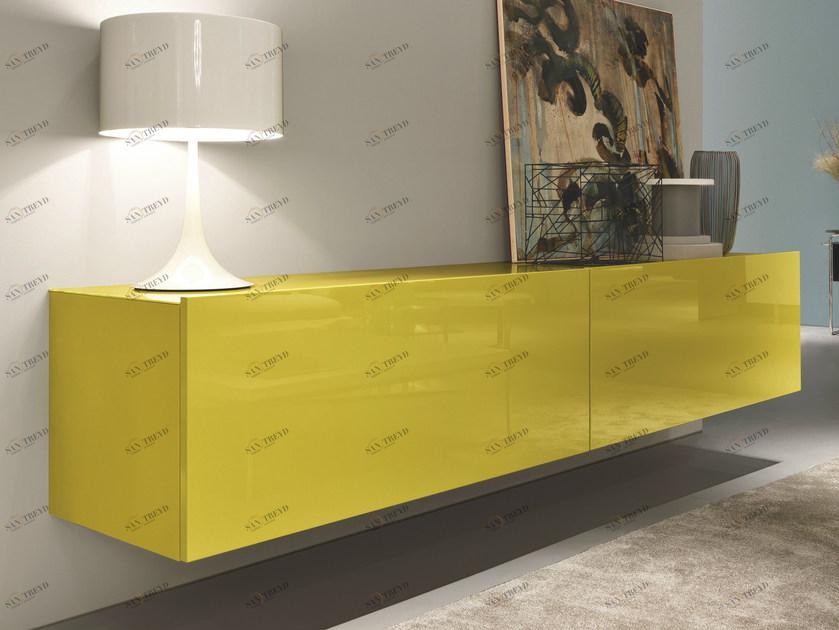 MisuraEmme Подвесной буфет из лакированной древесины с раздвижными дверцами Atelier sun-id-1470563