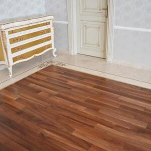 Массивная доска Da Vinci Пропаренный Орех Европейский (Грецкий) Селект (Гладкая) 300-1200х100 мм.