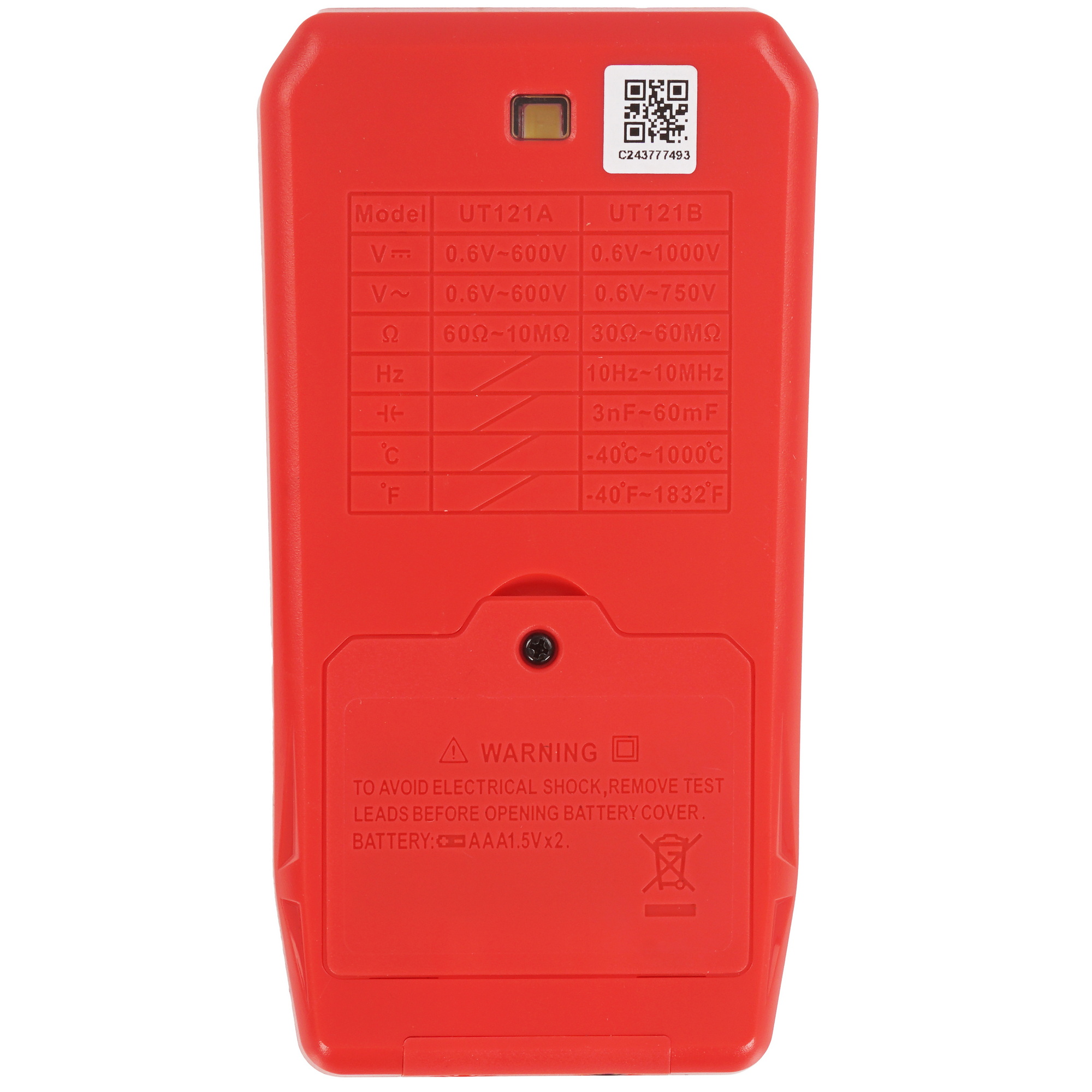 Мультиметр UNI-T UT121B 9155840 STDN-0067997 - Вид №1