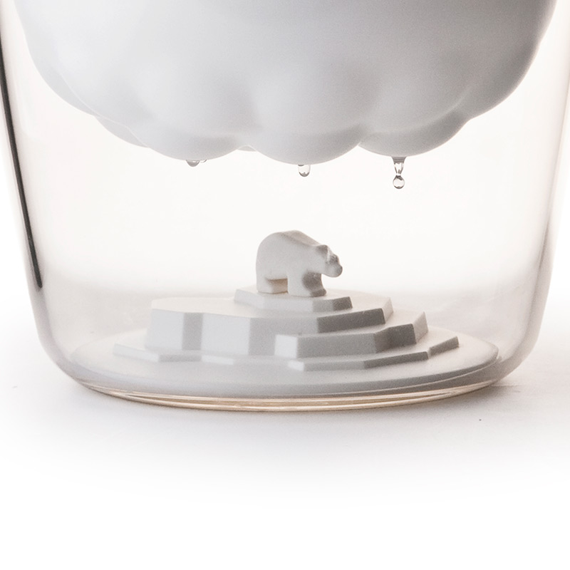 QL10100-WH Ведро для льда polar bear белое Qualy  - Вид №1