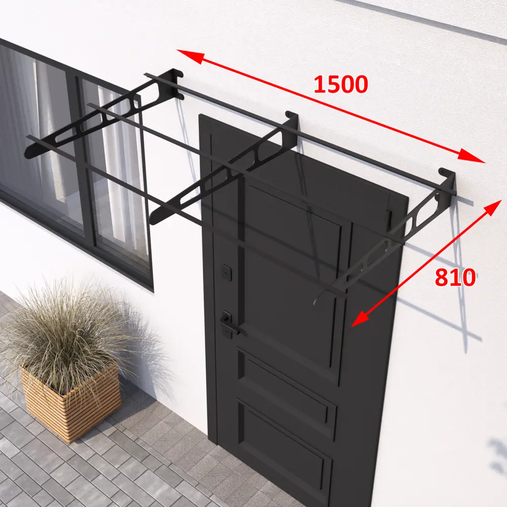 Каркас козырька Santreyd Порта К-3/5 для защиты входа 88922745 STLM-0904017 - Вид №7