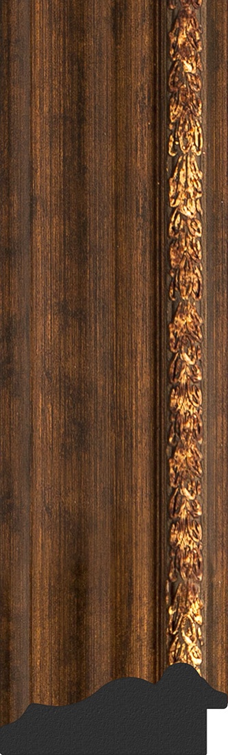 BY 4191 Зеркало с гравировкой в багетной раме - римская бронза 88 mm EVOFORM Exclusive-G - Вид №3