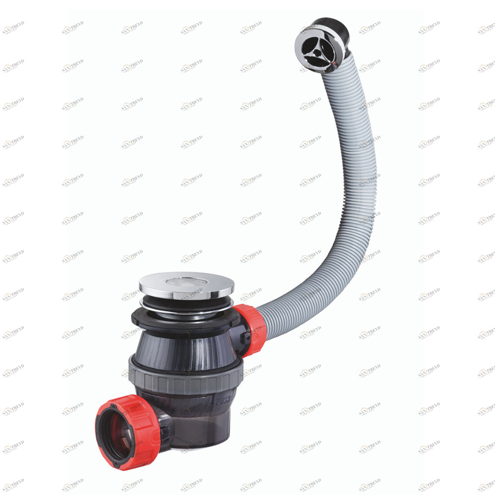 Сифон Nano Клик-Клак выход 40 мм c переливом (30987055) 30987055 Santreyd 