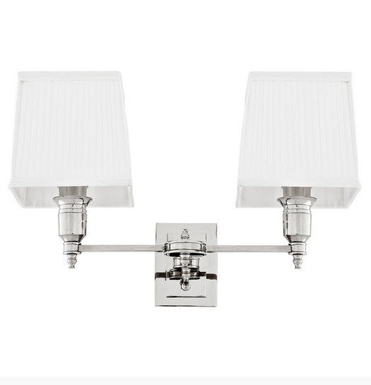 Бра Lexington Double от Eichholtz Белый/Хром 108636 EICHHOLTZ ПОД СТАРИНУ 059738 Белый;никель  - Вид №1