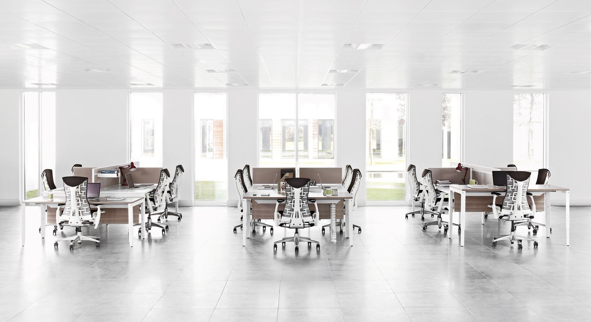 Стол с регулируемой высотой и звукопоглощающими перегородками Herman Miller макет студии ARCH-00126839 - Вид №15