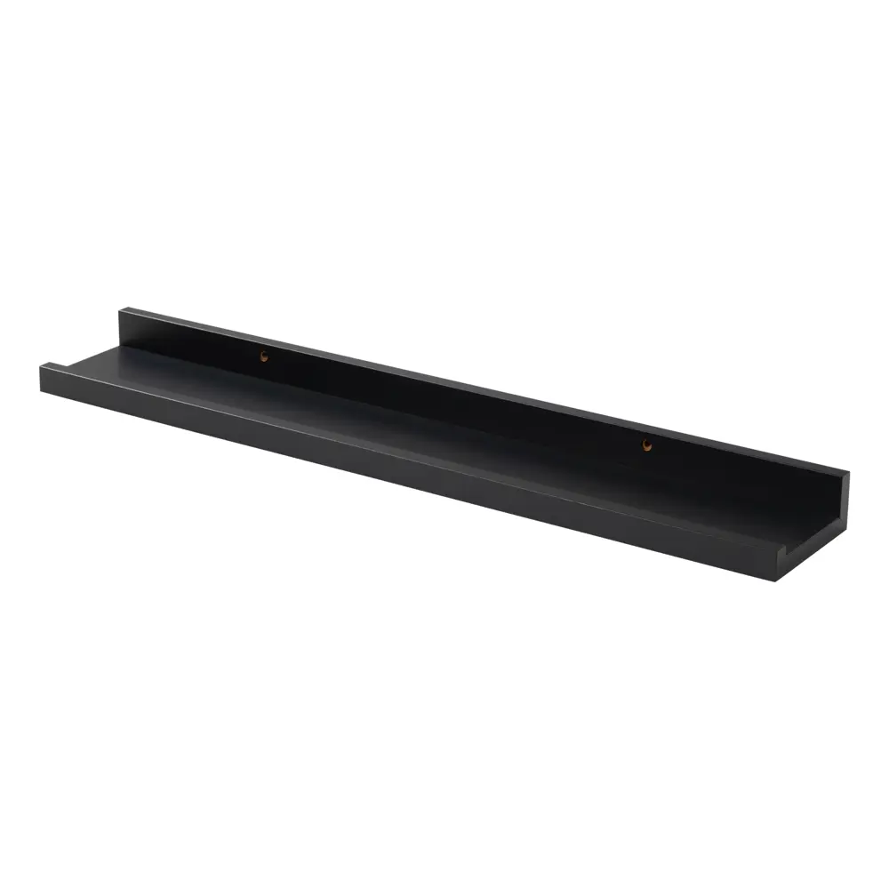 Настенная полка KONSENSA 60x10см со скрытым креплением МДФ цвет черный 89425852 STLM-2173150  - Вид №2