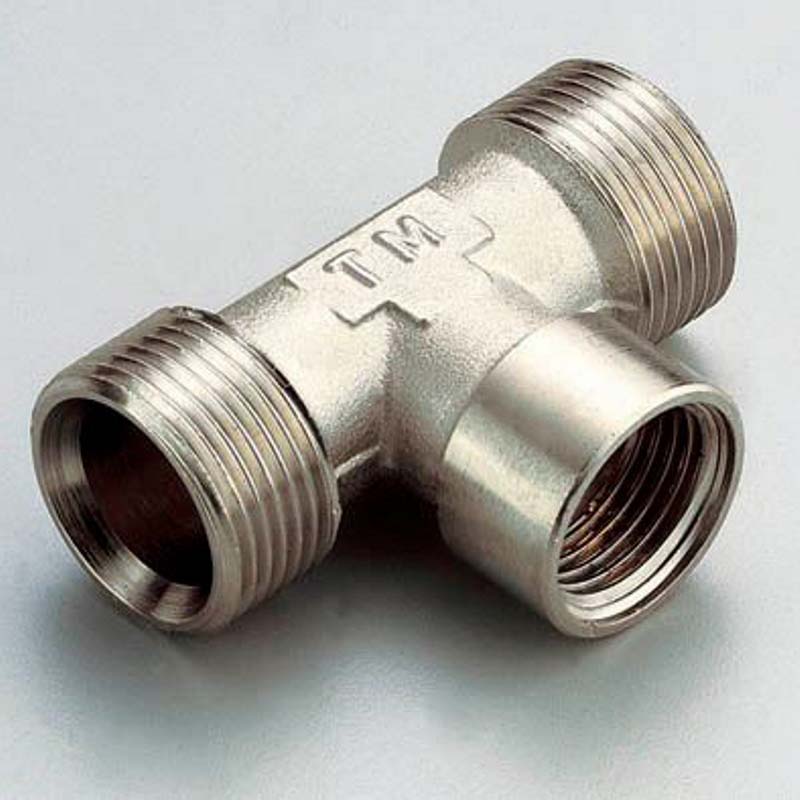 Тройник НВН никелированный евроконус TIEMME 3/4"EKх3/4"х3/4"EK 1640024