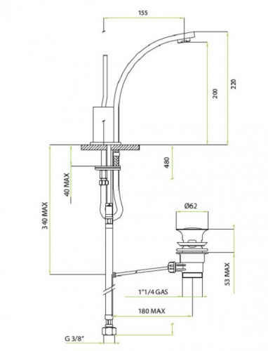 ML.TOR-9013.CR Смеситель Migliore Tor - Вид №1
