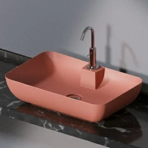 L607142 Накладная раковина на столешницу  прямоугольная A. e T. Italia ELITE