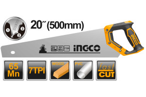 16651205 Ножовка по дереву 500 мм INDUSTRIAL HHAS38500 INGCO