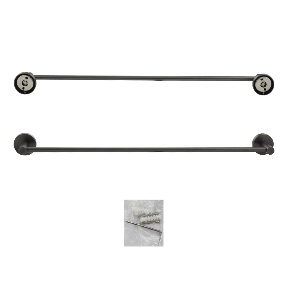 GFmark - Держатель для полотенца, прямой, ГРАФИТ, код: 78001  - Вид №3