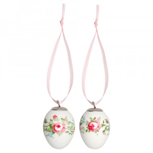 STWDEG2PCSGAB0106 Декоративное Подвесное Яйцо Gabby White 2 Шт Greengate SS2020