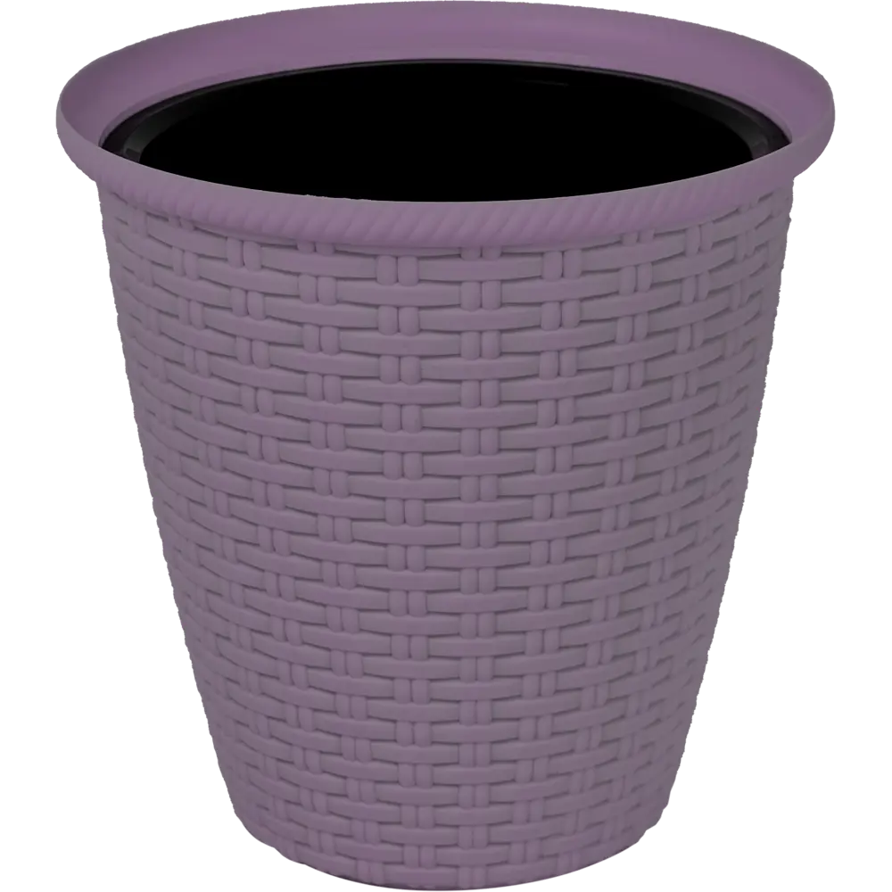 Кашпо ротанг ø328 мм 20 л морозная слива INGREEN STLM-2027257