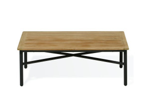 Прямоугольный низкий садовый столик