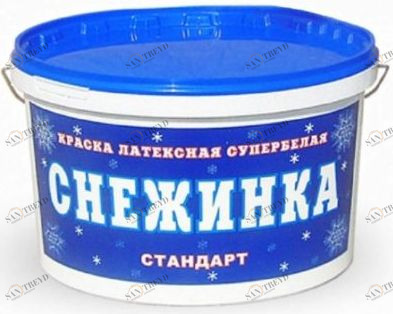 Краска латексная Снежинка супербелая 14кг КБС 5688