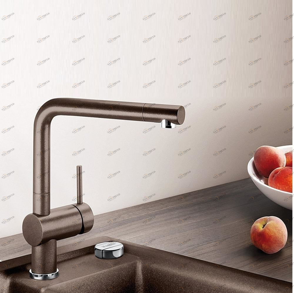 Кухонный смеситель кофейного цвета  Linus Blanco 516697
