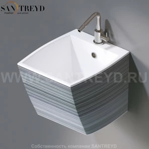 L253.431 Подвесная раковина настенная овальная A. e T. Italia SQUARE серая