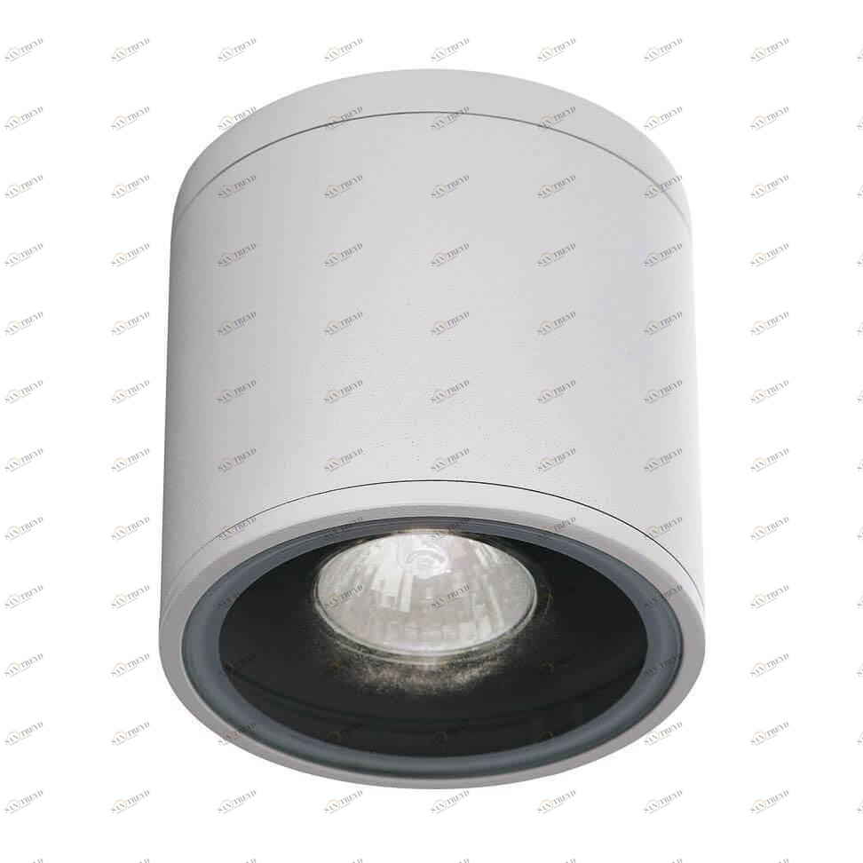 Уличный настенный светильник 10,5х10,5х10,5 см белый Gun PL1 Bianco Gun PL1 IDEAL LUX GUN BIANCO 00-3898706 Белый;прозрачный 