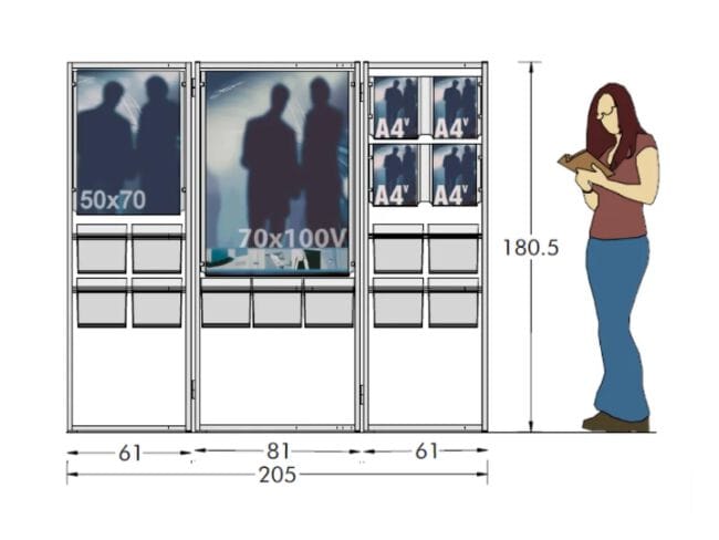 Перегородка / тройной дисплей STUDIO T Twist ARCH-00100127 - Вид №1