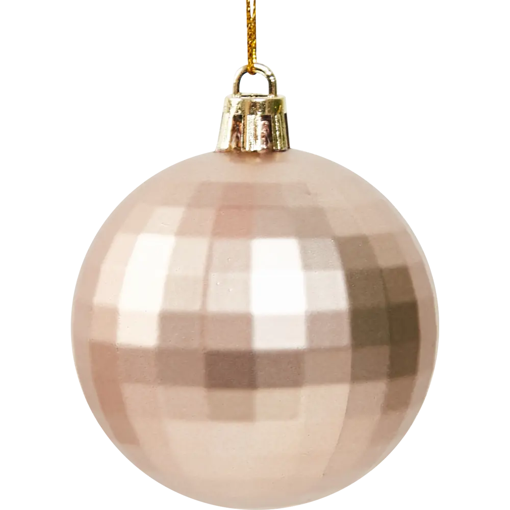 87036357 Елочное украшение Шар-диско Christmas ø6 см цвет коричневый STLM-0953490 Santreyd  - Вид №1